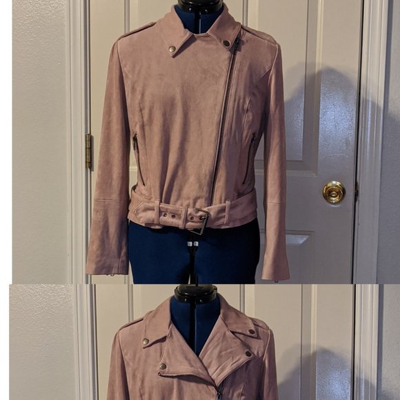 BB Dakota Moto Jacket Faux Suede - Picture 5 of 8